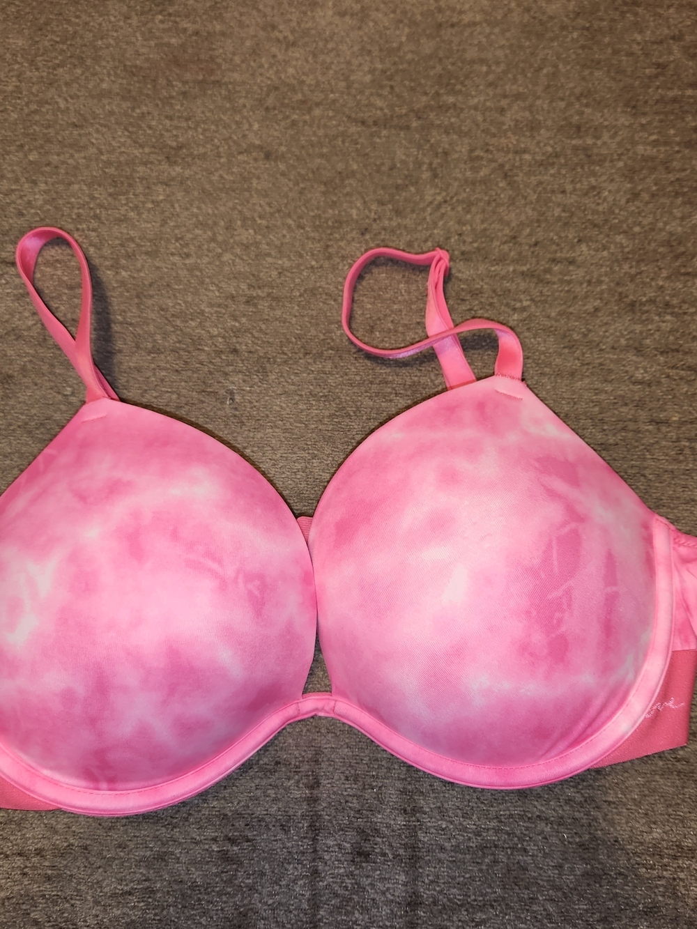 PINK Victoria's Secret Pink Super Push Up Tie-Dye Molded Cup Bra 34D